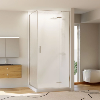 Душевой угол раздвижной прямоугольный RV073R/R-120100-06-C4 1200х1000х1950 Цвет профиля Хром Стекло Дождь Veconi