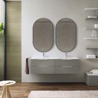 Зеркало LED с чёрной окантовкой, 3Д овальное VLM-3AU100B-2 600х1000 VINCEA