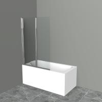 Шторка для ванной 800x1500 UNO-V-2-80/150-C-Cr BELBAGNO