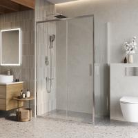 Душевой уголок прямоугольный LUCE-AH-1-130/80-C-Cr 1300x800x1950 BelBagno