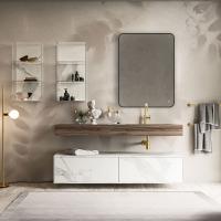 Зеркало LED с чёрной окантовкой, 3Д прямоугольное VLM-3VC600B 600х800 VINCEA