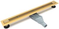 Желоб душевой ESBANO Slim решетка LINE длина 80 см золотой ESTRSLMLINE80SG