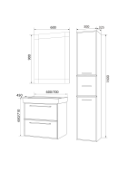 Пенал Visbaden 30П 2д. 1в.я. Onyx L