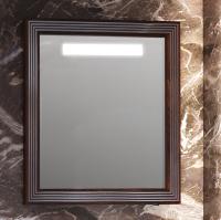 Opadiris Зеркало с подсветкой Z0000004136 836/866/22 КАРАТ 80  Белый глянцевый с серебряной патиной
