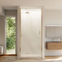 Душевая дверь распашная VN73RG/L-90-06-C4 900x1950 Цвет профиля Золото брашинг Стекло Дождь Veconi