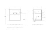 База под раковину подвесная с двумя выкатными ящиками ETNA-H60-600-2C-SO-RN-P BelBagno