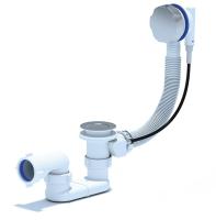 Слив-перелив полуавтомат для акриловой ванны 520 мм, с гибкой трубой CZR-STP1-01