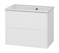 TOY - 60 Тумба подвесная с 2 ящ. белый + раковина УТ000025659 Brevita