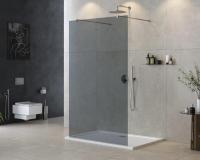 Душевая перегородка.   LIBERTA-L-2-120-GR-Cr 1200х1950 Cezares
