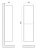 FAMILY Шкаф подвесной с двумя распашными дверцами, Pino Bianco, 400x300x1500, FAMILY-1500-2A-SO-PB  ART&MAX