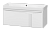 CASCADE -100 Тумба подвесная с 2 ящ. белая + раковина УТ000025515 Brevita