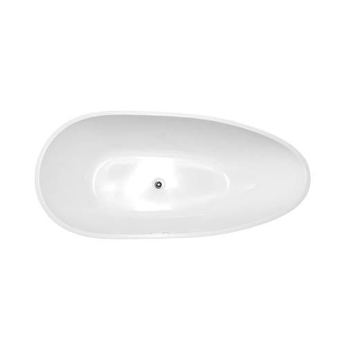 Ванна акриловая Vincea VBT-422-1700, 1700*800*600, цвет белый, слив-перелив в комплекте, хром , , шт Vincea