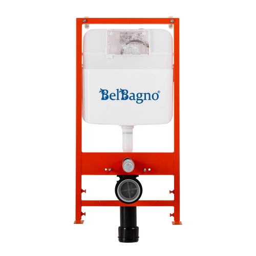 Комплект 2 в 1  Система инсталляции для унитазов BelBagno с 
кнопкой смыва BB026/BB071CR BELBAGNO