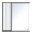 BALATON - 75 Зеркало-шкаф левый, комбинированный BAL-04075-01-01Л Brevita