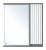 BALATON - 75 Зеркало-шкаф правый, комбинированный BAL-04075-01-01П Brevita