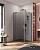 Душевой уголок прямоугольный.     SLIDER-AH-1-80-90/100-GRIGIO-GM (900-1000)x800x1950 Cezares